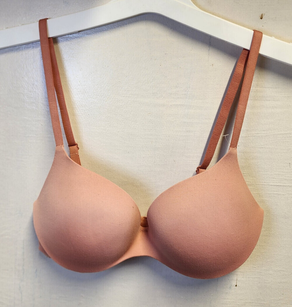NWOT Auden Women's Pink Underwire Lightly Line Bra Adjustable Straps Size 32B